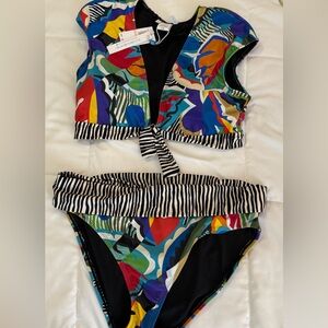 Bleu Rod Beattie Multicolor Abstract Bikini